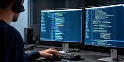 Developer coding automation scripts