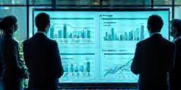 Managers viewing analytics dashboard